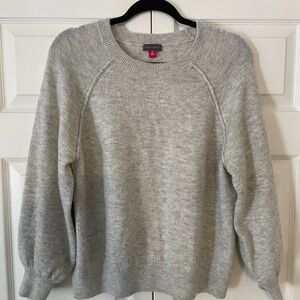 Vince Camuto Light Gray Crew Neck Sweater